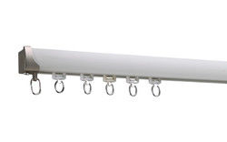 cordless heavy duty ceiling nano ultra glider single aluminum curtain rails and rod