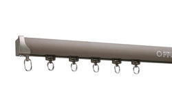 cordless heavy duty ceiling nano ultra glider single aluminum curtain rails and rod