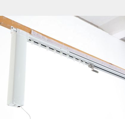 Electric Telescopic Silent Curtain Track Adjustable Aluminum Alloy Material