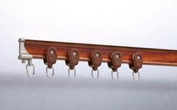 Double Aluminum Steel Silent Curtain Track Bendable For Bay Window
