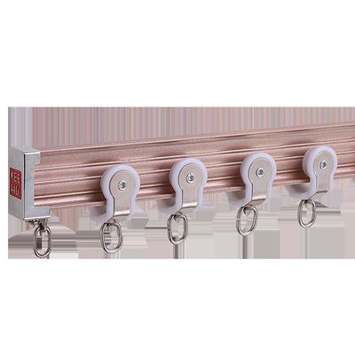 Bendable Aluminium Curtain Track , Curved Curtain Rail For Bay Window