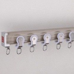 Bendable Aluminium Curtain Track , Curved Curtain Rail For Bay Window