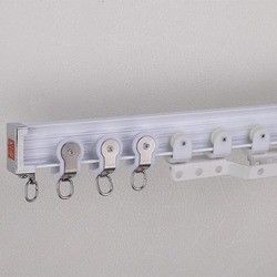 Bendable Aluminium Curtain Track , Curved Curtain Rail For Bay Window