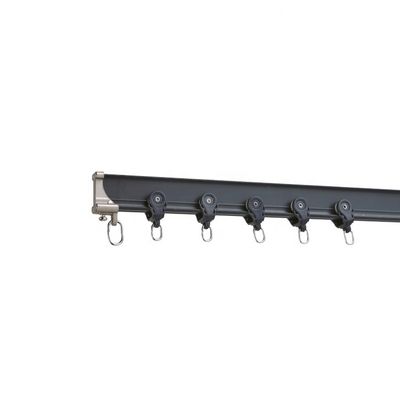 Window Decorative Curved Silent Curtain Track Manual Aluminum Metal Material