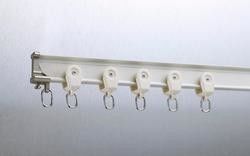 Window Decorative Curved Silent Curtain Track Manual Aluminum Metal Material