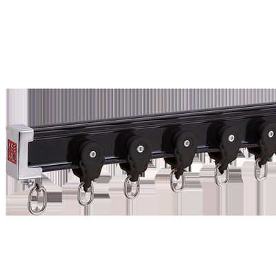 Metal Aluminum Bay Window Curtain Rail Track With Electrophoresis