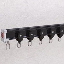 Metal Aluminum Bay Window Curtain Rail Track With Electrophoresis