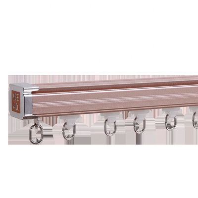 Aluminum Metal Silent Curtain Track With Ceiling Mounted Wall Mounted Style