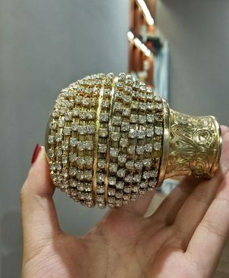 Wholesale High Quality Crystal Round Gold Studded Diamond Curtain Ball NEW Finials