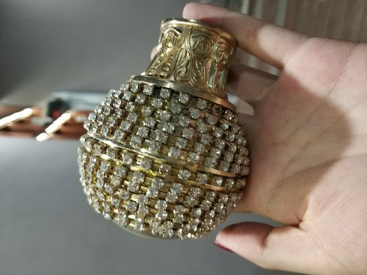 Wholesale High Quality Crystal Round Gold Studded Diamond Curtain Ball NEW Finials
