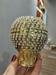 Wholesale High Quality Crystal Round Gold Studded Diamond Curtain Ball NEW Finials