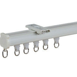 Modern Silent Curtain Track Ceiling Mounted With Electrophoresis