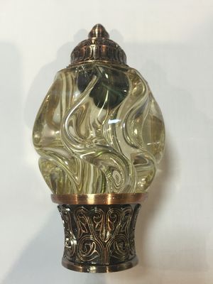 Luxury Decorative Glass Head  Curtain Rod Accessories Curtain Finials For Curtain Rods