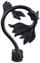 Luxury Decorative Glass Head  Curtain Rod Accessories Curtain Finials For Curtain Rods