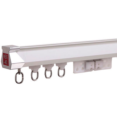 Double Glider Heavy Duty Metal Curtain Track With Electrophoresis OEM