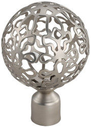 Luxury Decorative Glass Head  Curtain Rod Accessories Curtain Finials For Curtain Rods