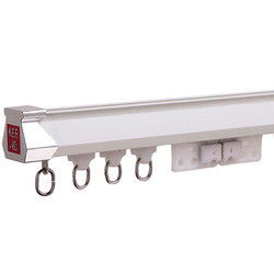 Double Glider Heavy Duty Metal Curtain Track With Electrophoresis OEM