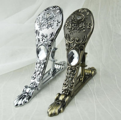 quality aluminium iron metal curtain rod bracket window curtain rod support bracket rose 28/19 Curtain rod bracket