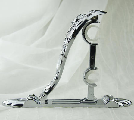quality aluminium iron metal curtain rod bracket window curtain rod support bracket rose 28/19 Curtain rod bracket