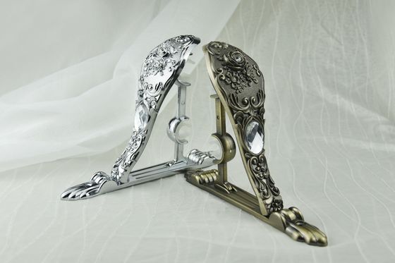 quality aluminium iron metal curtain rod bracket window curtain rod support bracket rose 28/19 Curtain rod bracket