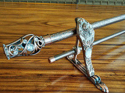 quality aluminium iron metal curtain rod bracket window curtain rod support bracket rose 28/19 Curtain rod bracket