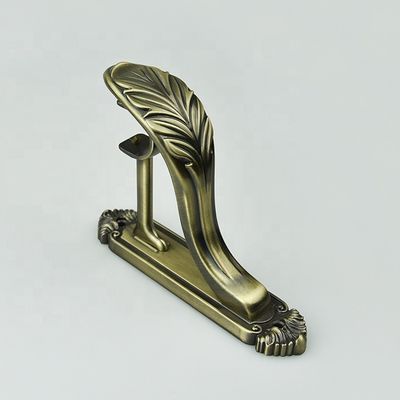 Wholesale luxury curtain rod accessories metal aluminum  28/19mm adjustable double curtain rod bracket