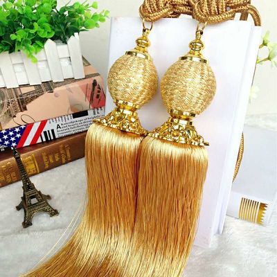high quality blue red velvet rope gold decorative rope for curtain for curtains and sheer