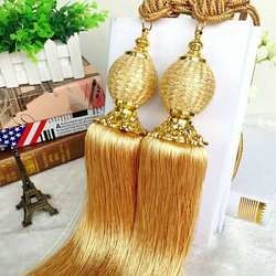 high quality blue red velvet rope gold decorative rope for curtain for curtains and sheer