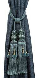 high quality blue red velvet rope gold decorative rope for curtain for curtains and sheer