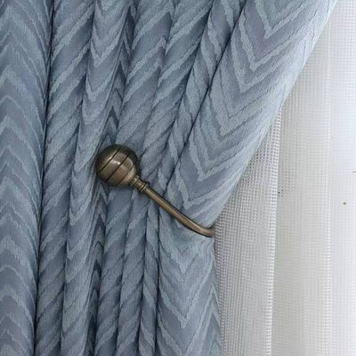 Golden Color Decorative Curtain Wall Hooks Simple Luxury Style With Rope