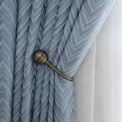 Golden Color Decorative Curtain Wall Hooks Simple Luxury Style With Rope