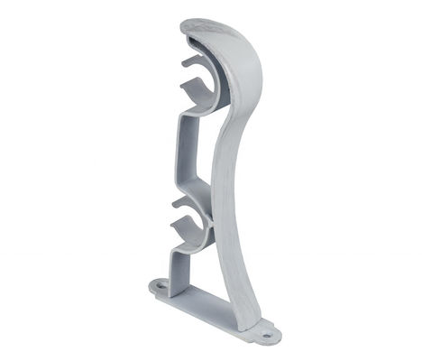 Decorative Metal Ceiling Double Mount Copper Curtain Rod Bracket