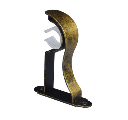 Double Ceiling Double Curtain Wall Rod Hardware Channel U Bracket