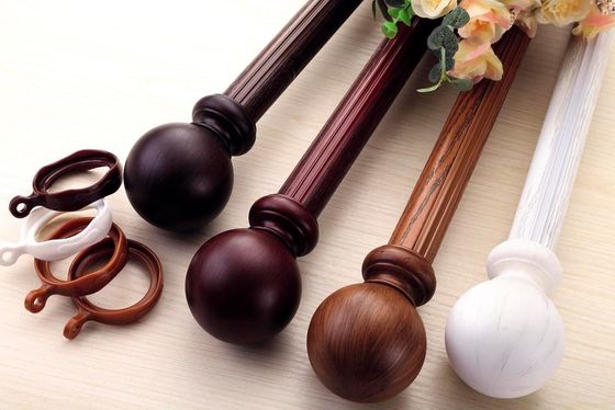 Decorative Modern Curtain Rod Rings 28mm With Electroplating Spray Surface