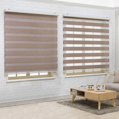 Aluminum Slat 610gsm Hotel Type Curtains 60mm Anti Uv Pvc Polyester Material