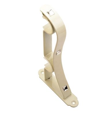 Pole Aluminum Bar Ceiling Mount Curtain Rod Double Holder Wall Curtain Bracket For Curtain Pipe