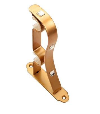 Pole Aluminum Bar Ceiling Mount Curtain Rod Double Holder Wall Curtain Bracket For Curtain Pipe