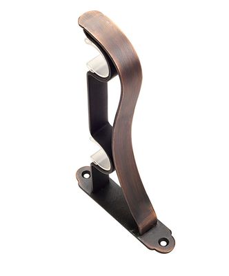 Pole Aluminum Bar Ceiling Mount Curtain Rod Double Holder Wall Curtain Bracket For Curtain Pipe