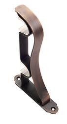 Pole Aluminum Bar Ceiling Mount Curtain Rod Double Holder Wall Curtain Bracket For Curtain Pipe