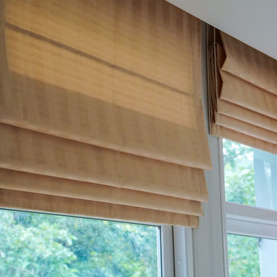 Electric Up And Down And Day And Night Cordless Bottom Honeycomb Curtains Hotel Living Room