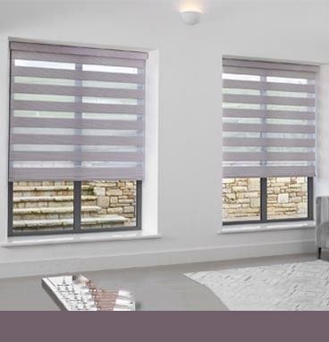 Modern Fabric Zebra Blind Shades , Zebra Curtains Blackout For Indoor