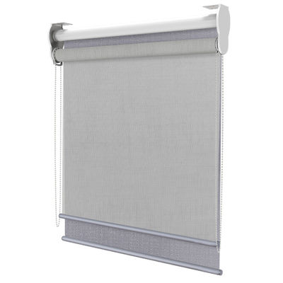 Manual Fabric Modern Grey Roller Blinds For Indoor Office Windows OEM ODM