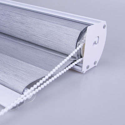 Day Night Intelligent Window Blinds Double Layer Zebra Style With Smart Control