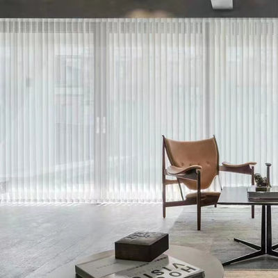 89mm Blackout Window Vertical Blinds Fabric Polyester Material For Hotel