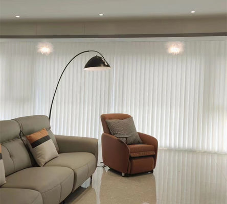 Luxury Manual Window Vertical Blinds 89mm 127mm Size For Hotel Conference