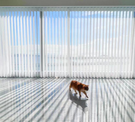 Luxury Manual Window Vertical Blinds 89mm 127mm Size For Hotel Conference