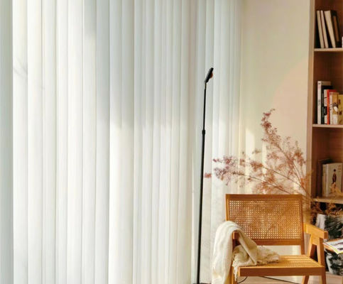 Electric Window Vertical Blinds Horizontal Pattern Morden Luxury Style