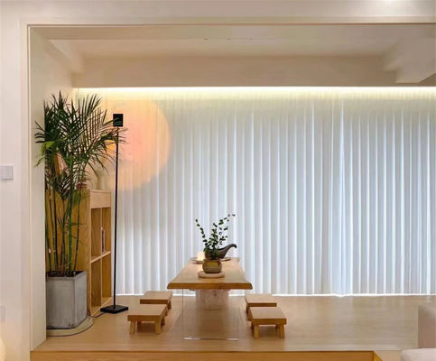 Modern Style White PVC Vertical Blinds For Windows Breathable