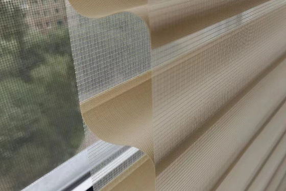 Two Layers Yarn Shangri La Curtains Transparent Elegant Style for bedroom