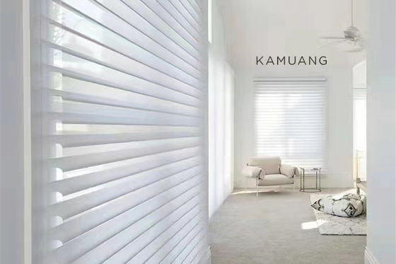 Smart Electric Shangri La Curtains Ripple Folding For Living Room